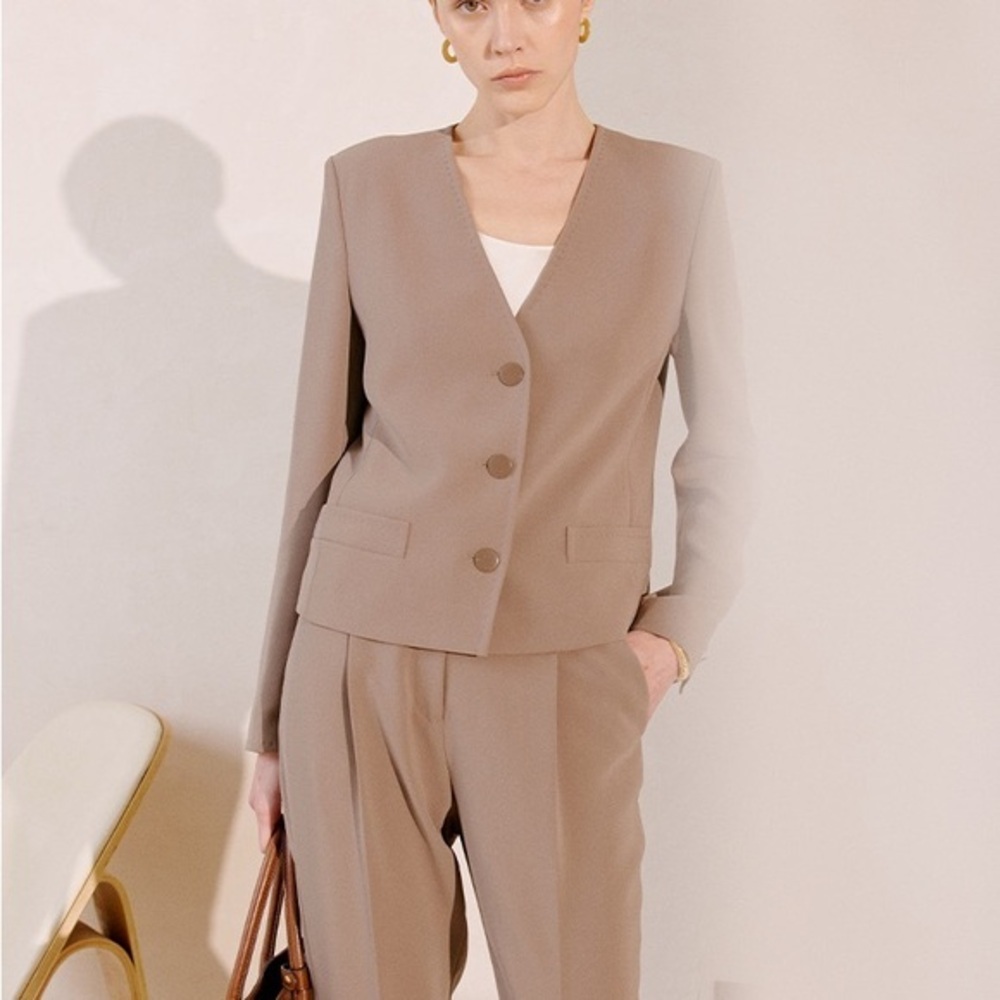 MARIUS Women Acetate Morandi Gray Blazer size M